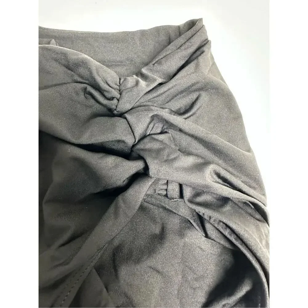 Anne Cole Women's Black High Waist Shirred Swim Bottom Size 20W